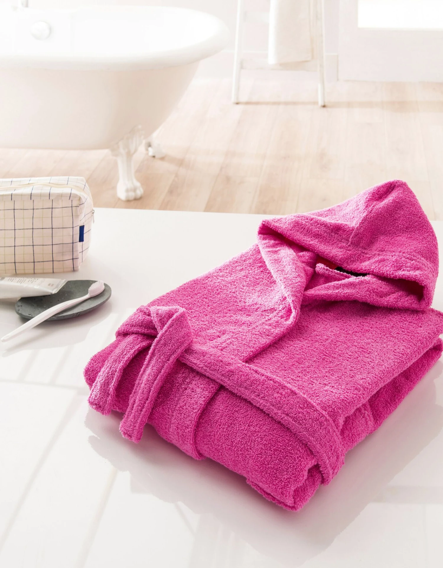 Peignoir Enfant éponge Bouclette à Capuche 7 Peignoir Enfant éponge Bouclette à Capuche – Image 7