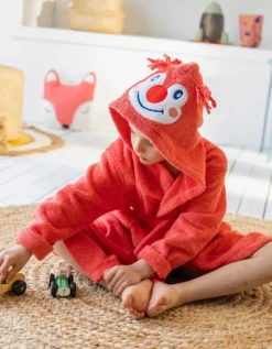 Peignoir De Bain Enfant Clown Éponge Coton - 340g/m2