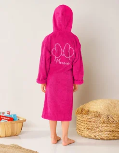 Peignoir Enfant à Capuche Minnie® Cœur De Disney® -Maison Textiles Magasin 301125 C01 zoomx vue3