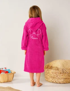 Peignoir Enfant à Capuche Minnie® Cœur De Disney® -Maison Textiles Magasin 301125 C01 zoomx vue4