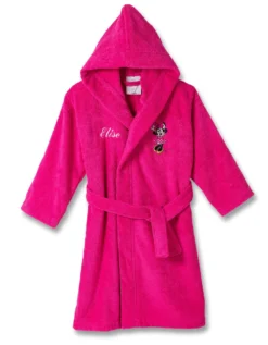 Peignoir Enfant à Capuche Minnie® Cœur De Disney® -Maison Textiles Magasin 301125 C01 zoomx vue5
