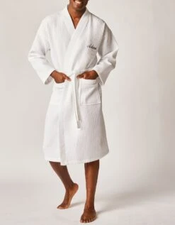 Peignoir De Bain Nid D'abeille 230 G/m2 Personnalisable