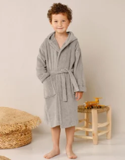 Peignoir De Bain Enfant Ourson à Capuche éponge Coton - 380 G/m² 9 Peignoir De Bain Enfant Ourson à Capuche éponge Coton - 380 G/m² -Maison Textiles Magasin 301201 C01 zoomx vue3