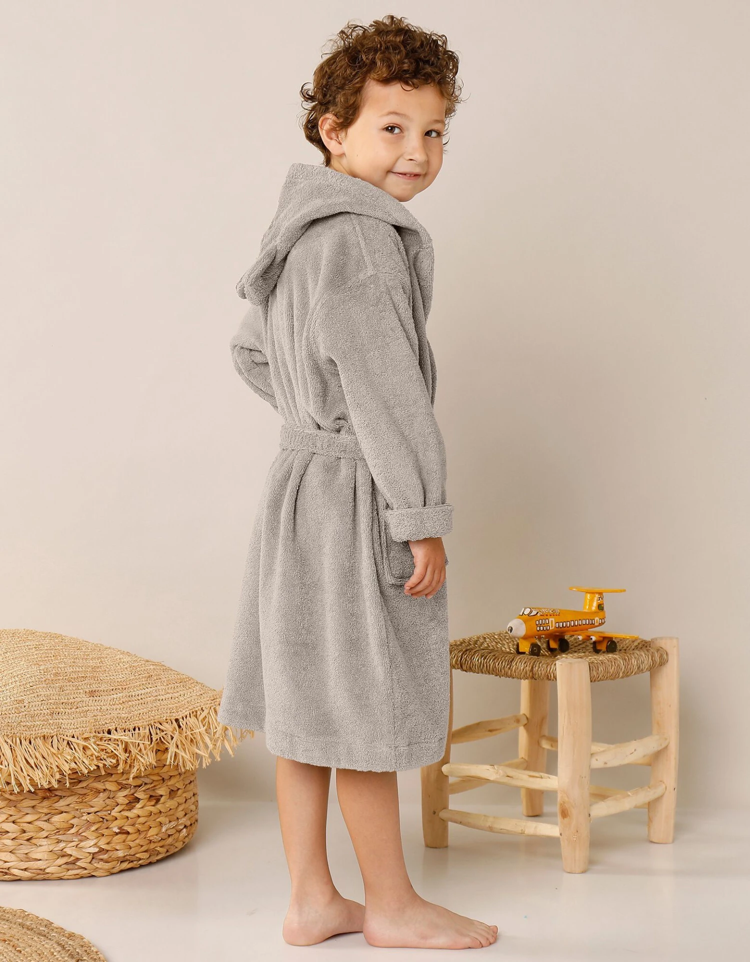 Peignoir De Bain Enfant Ourson à Capuche éponge Coton - 380 G/m² 5 Peignoir De Bain Enfant Ourson à Capuche éponge Coton - 380 G/m² – Image 5