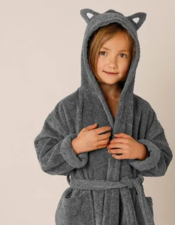 Peignoir De Bain Enfant Chat à Capuche -Maison Textiles Magasin 301202 C01 zoomx vue4