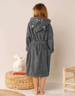 Peignoir De Bain Enfant Chat à Capuche -Maison Textiles Magasin 301202 C01 zoomx vue5