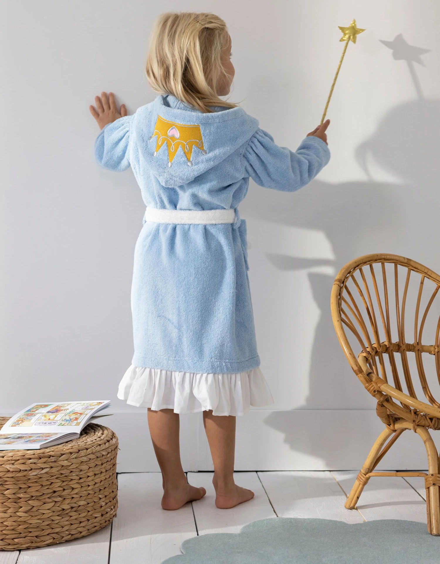 Peignoir De Bain Déguisement Enfant Princesse éponge Coton - 340g/m² 3 Peignoir De Bain Déguisement Enfant Princesse éponge Coton - 340g/m² – Image 3