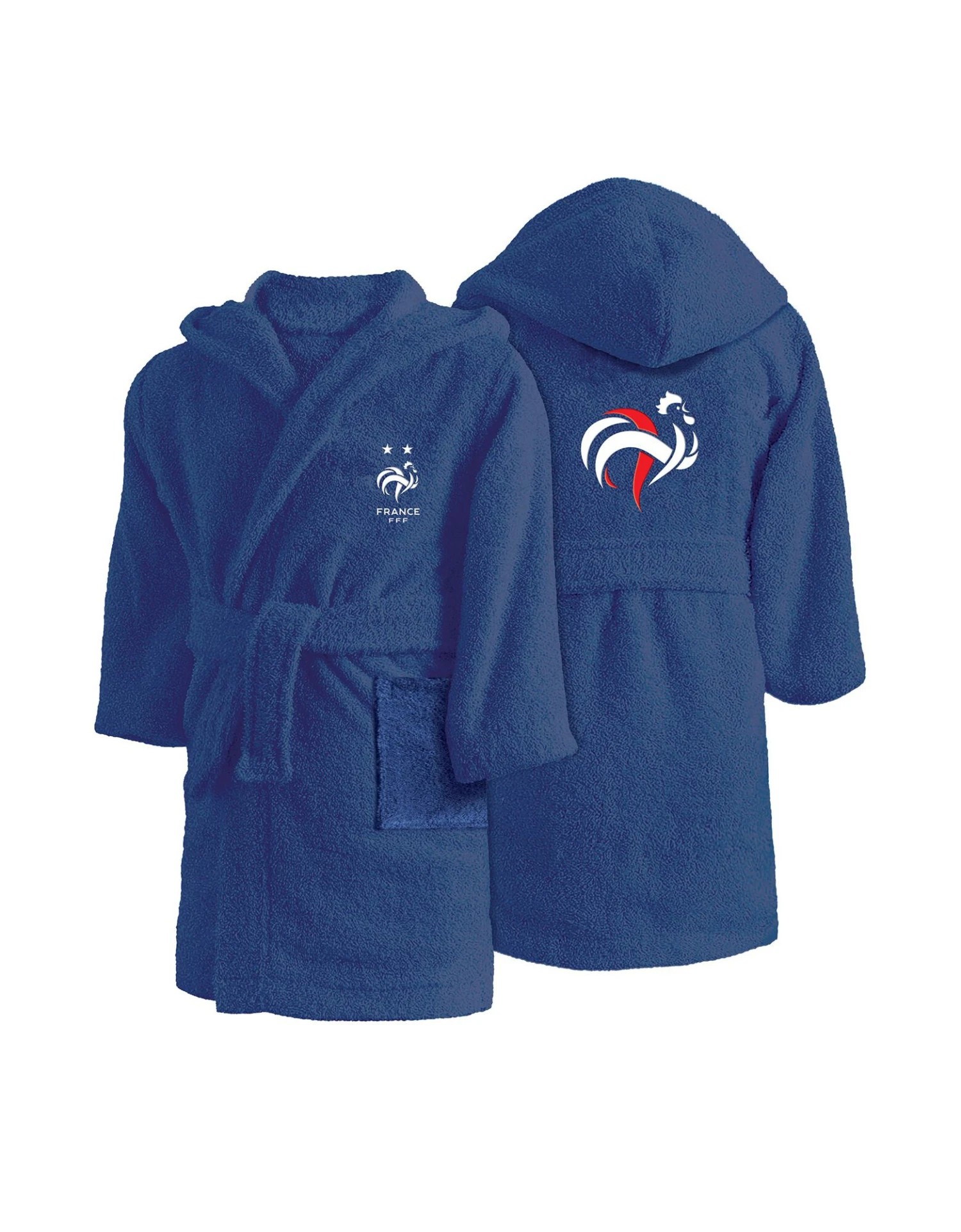 Peignoir De Bain Enfant FFF® Personnalisable 2 Peignoir De Bain Enfant FFF® Personnalisable – Image 2