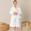 Peignoir De Bain Enfant Personnalisable Lapin à Capuche
