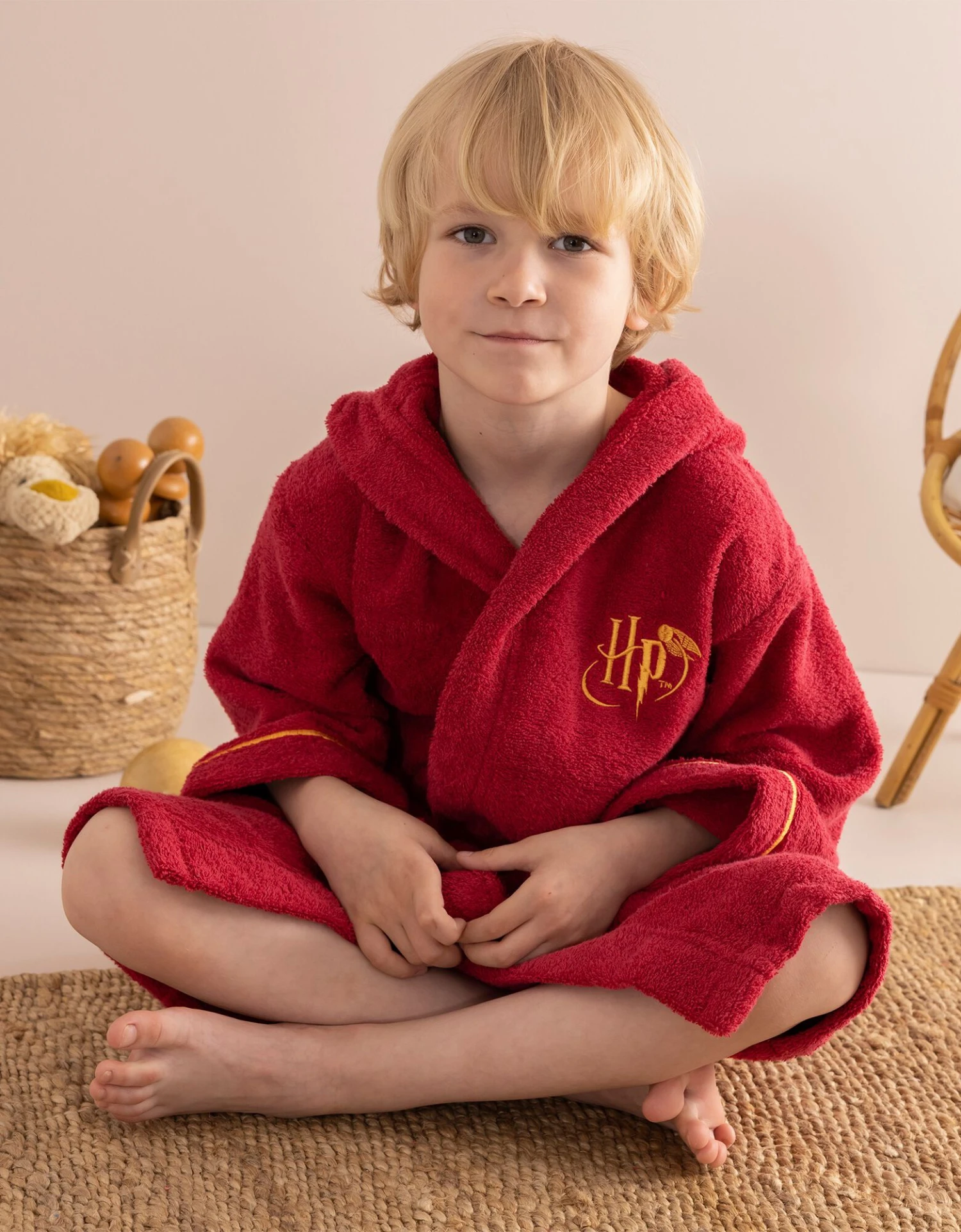 Peignoir Enfant à Capuche Harry Potter® éponge Coton - 380g/m2 4 Peignoir Enfant à Capuche Harry Potter® éponge Coton - 380g/m2 – Image 4