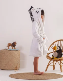 Peignoir De Bain Enfant Zèbre éponge Coton - 380g/m2 10 Peignoir De Bain Enfant Zèbre éponge Coton - 380g/m2 -Maison Textiles Magasin 301700 C01 zoomx vue4