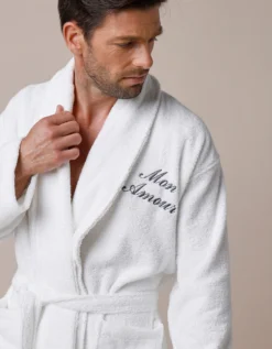 Peignoir Mixte Adulte éponge Bouclette Col Châle Personnalisable 10 Peignoir Mixte Adulte éponge Bouclette Col Châle Personnalisable -Maison Textiles Magasin 301727 C00 zoomx vue3