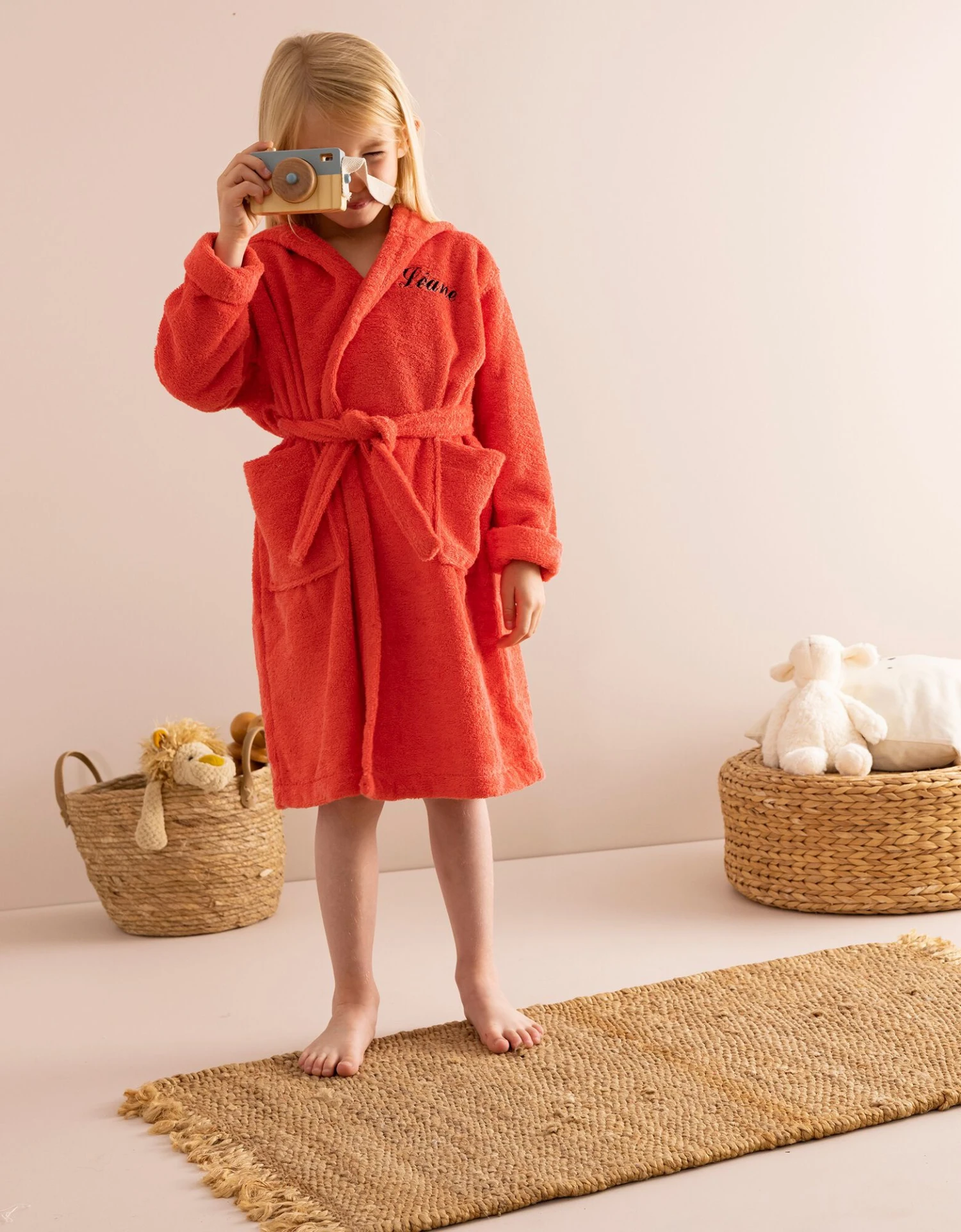 Peignoir De Bain Enfant Personnalisable Tigre à Capuche 5 Peignoir De Bain Enfant Personnalisable Tigre à Capuche – Image 5