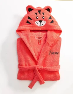 Peignoir De Bain Enfant Personnalisable Tigre à Capuche 13 Peignoir De Bain Enfant Personnalisable Tigre à Capuche -Maison Textiles Magasin 301801 C01 zoomx vue7