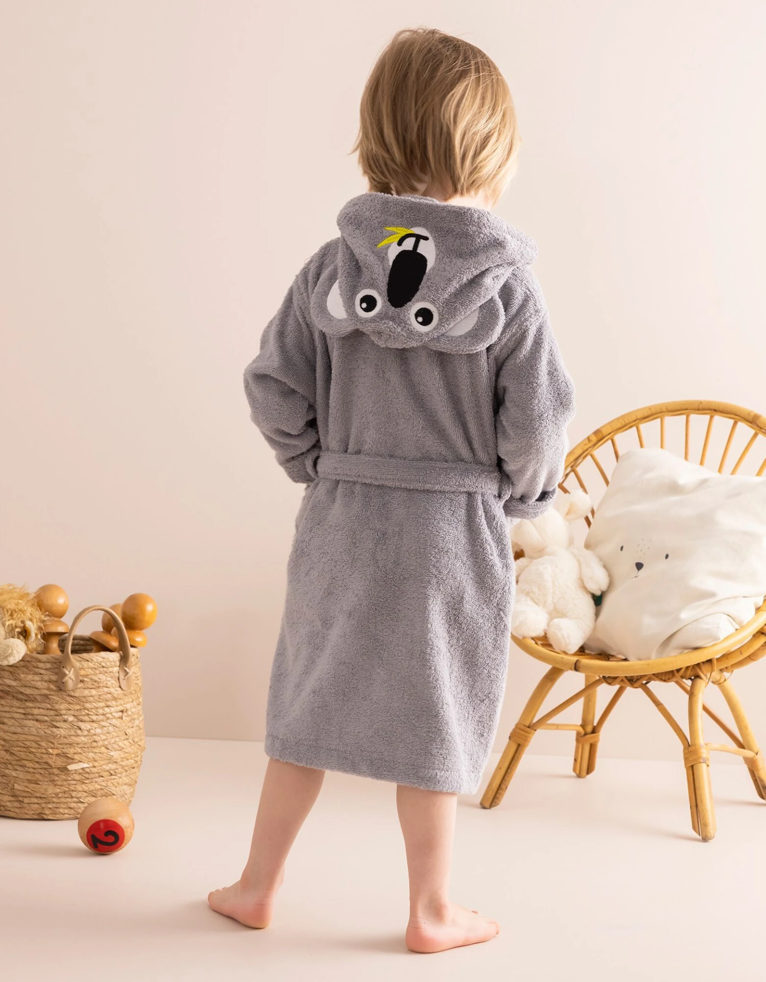 Peignoir De Bain Enfant Personnalisable Koala à Capuche 5 Peignoir De Bain Enfant Personnalisable Koala à Capuche – Image 5