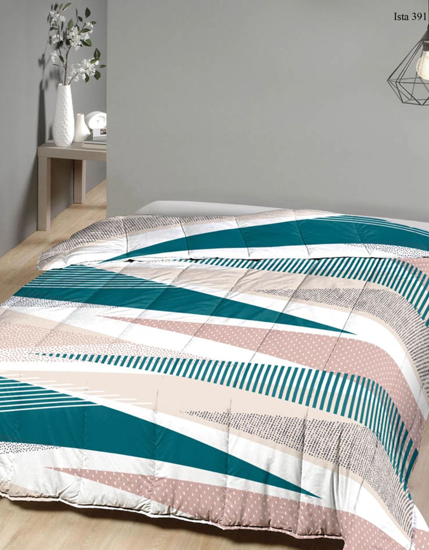 Couette Microfibre Imprimé Géométrique 350 G/m² 1 Couette Microfibre Imprimé Géométrique 350 G/m²