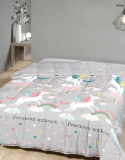 Couette Microfibre Imprimé Licorne 350 G/m²