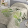 Couette Microfibre Imprimée Feuilles Tropicales 200 G/m²