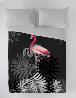Couette Imprimée Polyester Flamant Rose 200g/m² -Maison Textiles Magasin 320639 C01 zoomx vue3