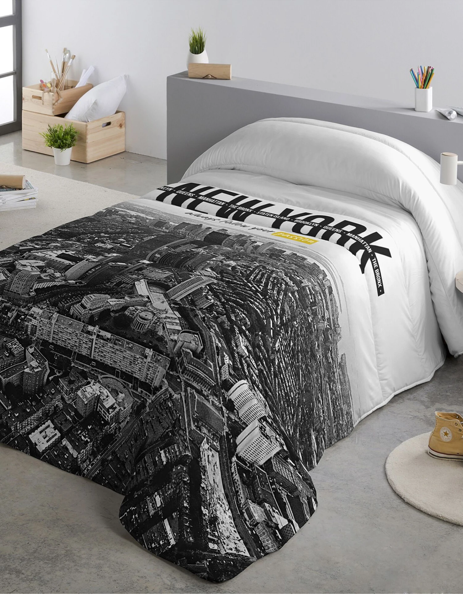 Couette Microfibre Imprimée New York 200 G/m² 1 Couette Microfibre Imprimée New York 200 G/m²