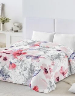 Couette Coton Imprimé Fleurs 200g/m²