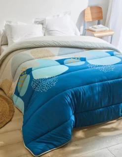 Couette Coton Imprimé Galet 400g/m²