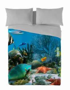 Couette Microfibre Fond Marin 200 G/m² -Maison Textiles Magasin 320709 C01 zoomx vue3