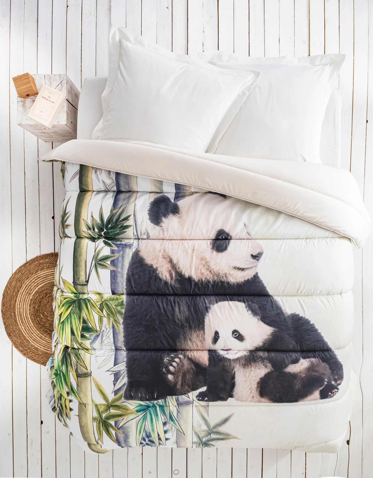 Couette Microfibre Impression Photo Pandas 200 G/m² 1 Couette Microfibre Impression Photo Pandas 200 G/m²