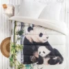 Couette Microfibre Impression Photo Pandas 400 G/m²