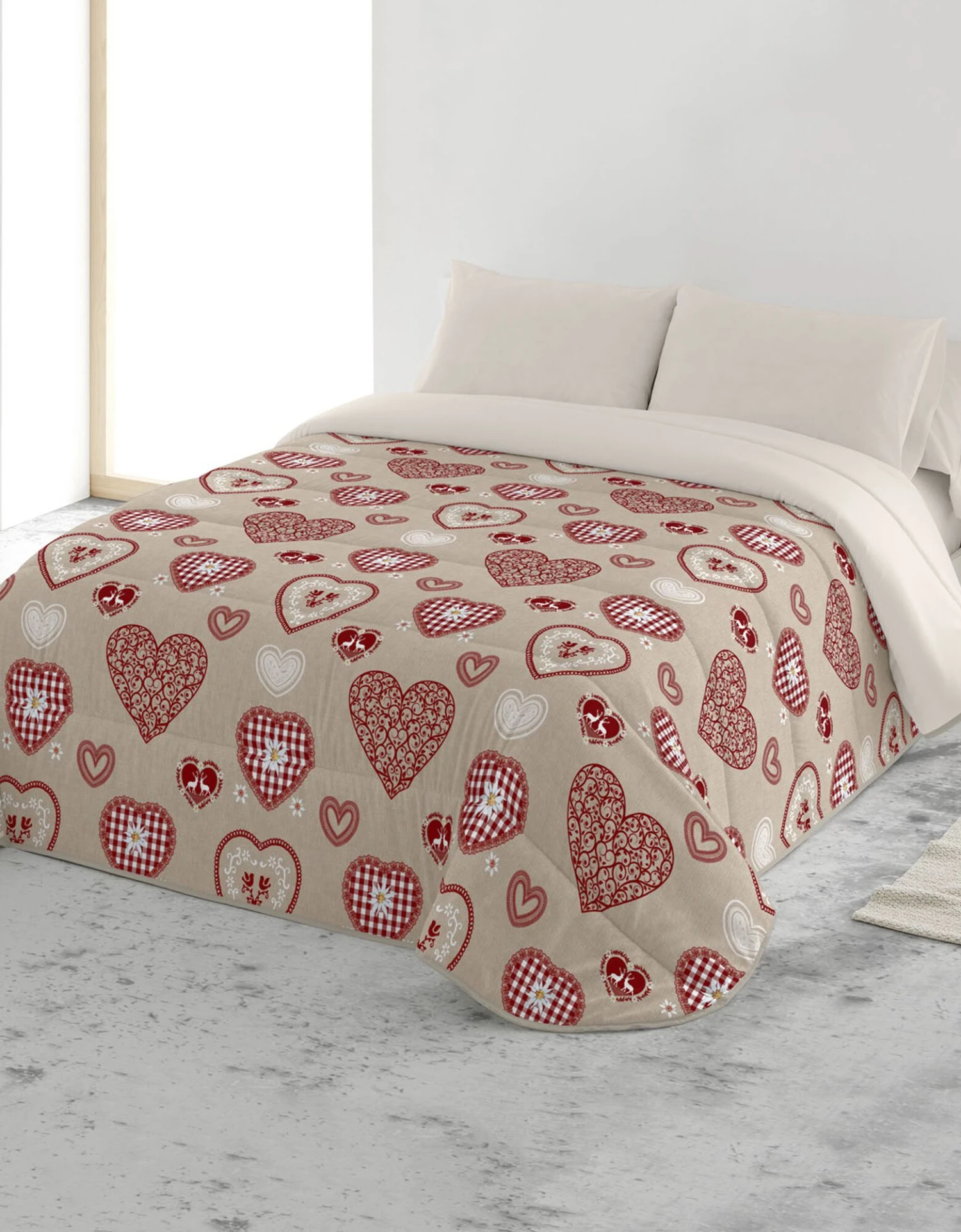 Couette Microfibre Imprimée Chalet 200 G/m² 1 Couette Microfibre Imprimée Chalet 200 G/m²