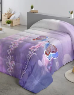 Couette Microfibre Imprimée Papillon 200 G/m²