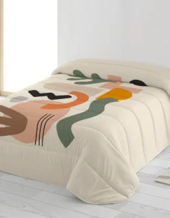 Couette Microfibre Imprimée Formes Abstraites 200 G/m²