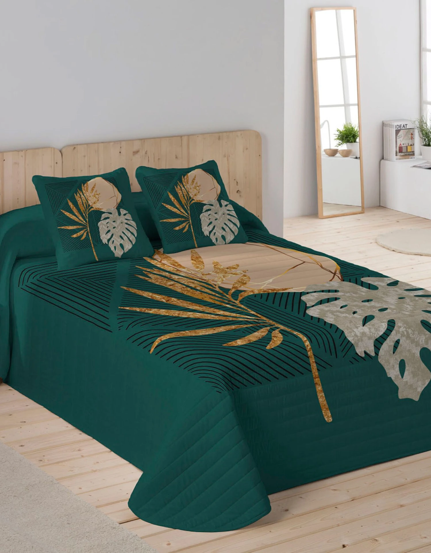 Couvre-lit Matelassé Imprimé Palmiers 1 Couvre-lit Matelassé Imprimé Palmiers