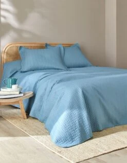 Couvre-lit Matelassé Microfibre Motif Géométrique 8 Couvre-lit Matelassé Microfibre Motif Géométrique -Maison Textiles Magasin 322356 C06 zoomx vue4