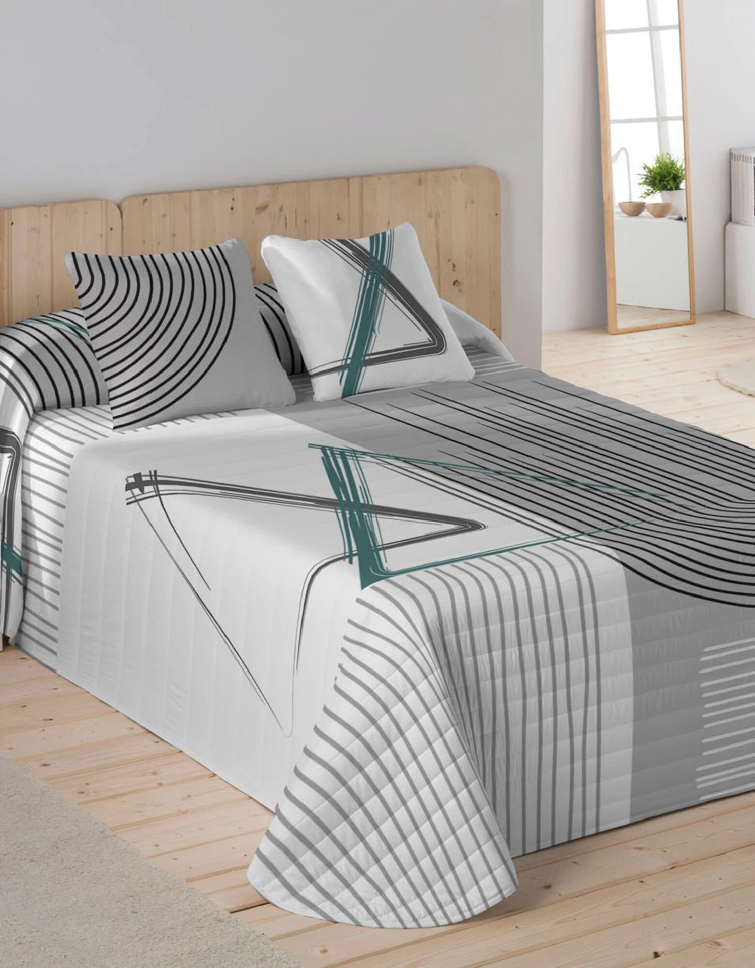 Couvre-lit Matelassé Imprimé Graphique 1 Couvre-lit Matelassé Imprimé Graphique