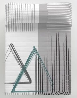 Couvre-lit Matelassé Imprimé Graphique 5 Couvre-lit Matelassé Imprimé Graphique -Maison Textiles Magasin 322432 C01 zoomx vue3