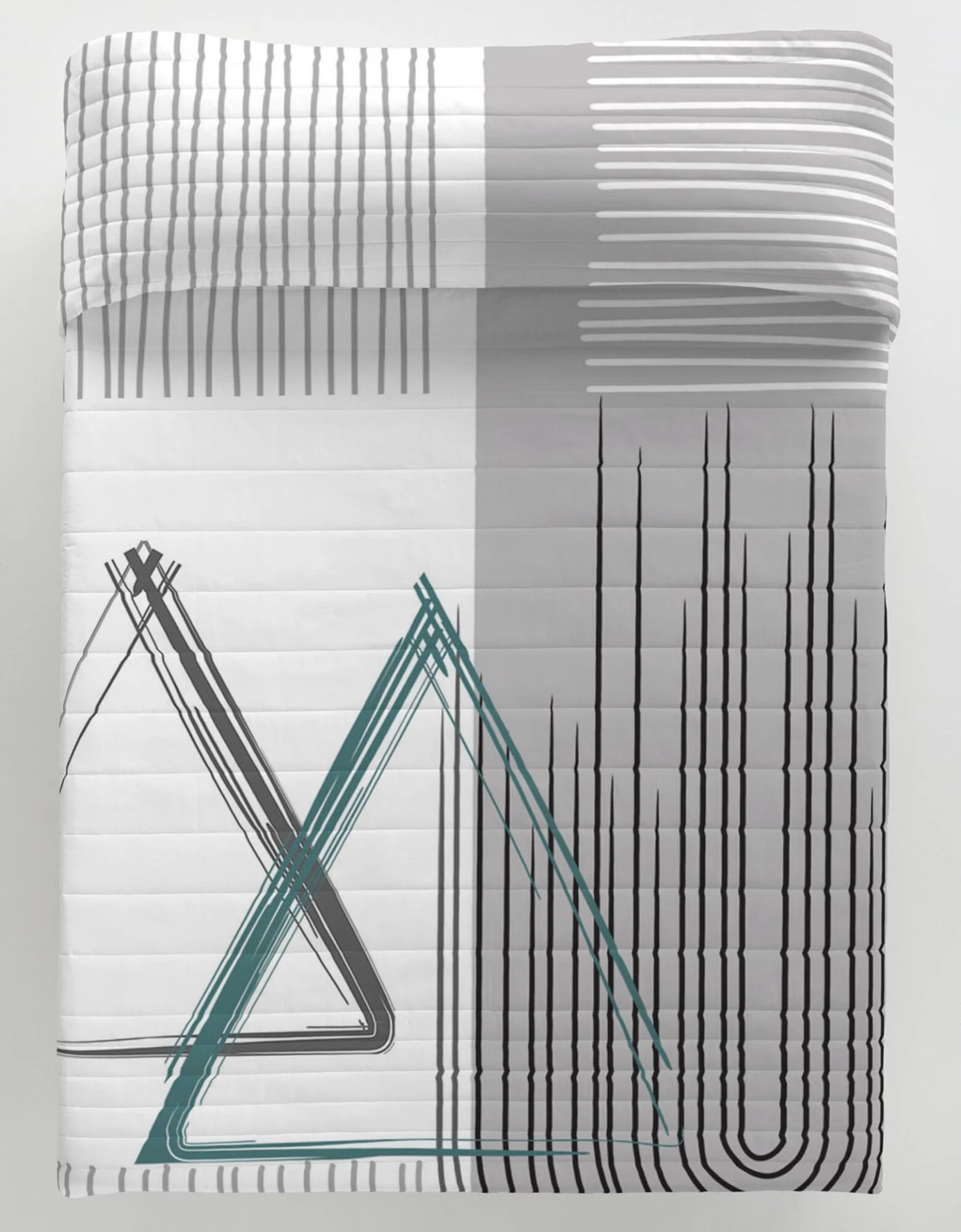 Couvre-lit Matelassé Imprimé Graphique 3 Couvre-lit Matelassé Imprimé Graphique – Image 3