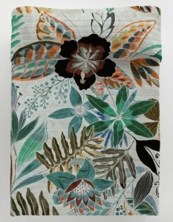 Couvre-lit Matelassé Imprimé Végétal 5 Couvre-lit Matelassé Imprimé Végétal -Maison Textiles Magasin 322435 C01 zoomx vue3