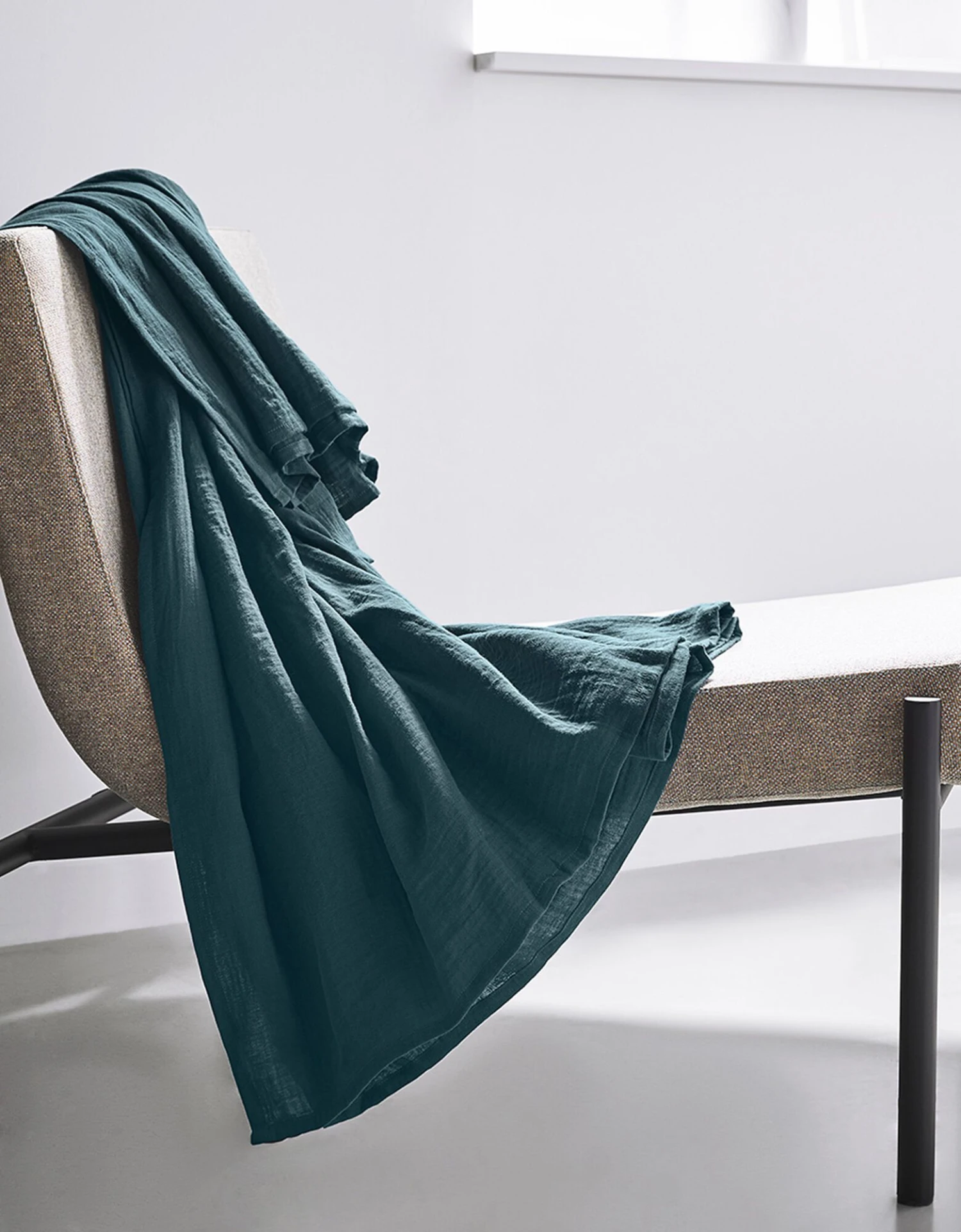 Plaid Uni Ou Jeté De Canapé Gaze De Coton 1 Plaid Uni Ou Jeté De Canapé Gaze De Coton