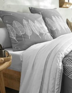 Couvre-lit Matelassé Microfibre Imprimé Feuilles -Maison Textiles Magasin 322701 C01 zoomx vue3