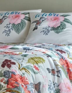 Couvre-lit Matelassé Imprimé Fleuri -Maison Textiles Magasin 322703 C01 zoomx vue3