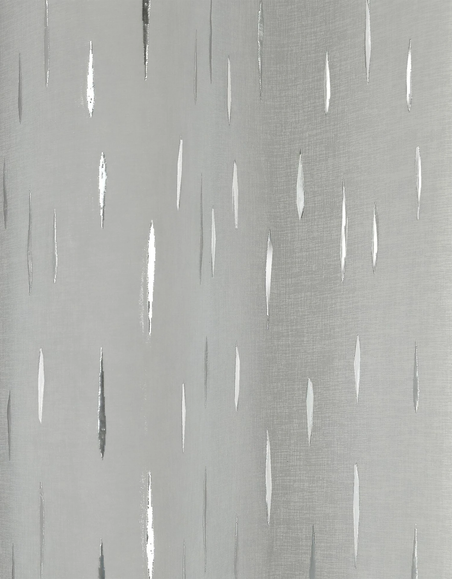 Panneau Voile Motif Gouttelettes Argentées Finition Oeillets 3 Panneau Voile Motif Gouttelettes Argentées Finition Oeillets – Image 3