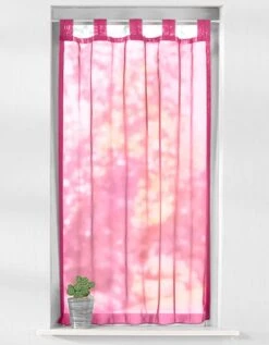 Vitrage Droit Voile Uni Finition Pattes