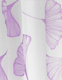 Rideau Panneau Voile Polyester Imprimé Gingko Finition Oeillets -Maison Textiles Magasin 323252 C01 zoom detailRFP