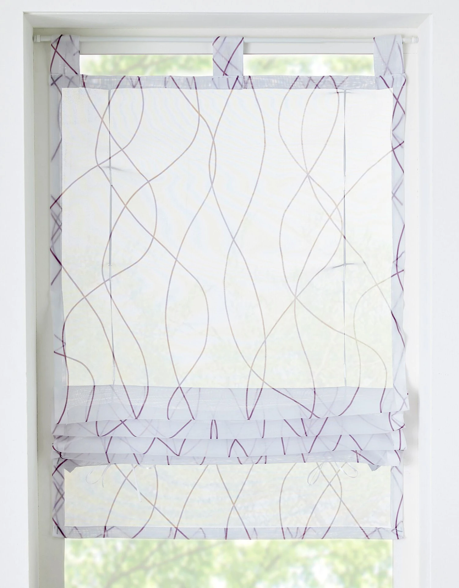 Store Remontable Polyester Imprimé Ondulant 1 Store Remontable Polyester Imprimé Ondulant