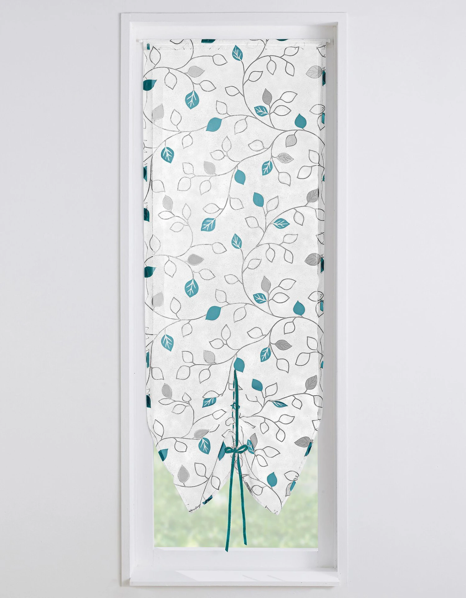 Store Vitrage Clairière Voile Imprimé Feuilles 1 Store Vitrage Clairière Voile Imprimé Feuilles