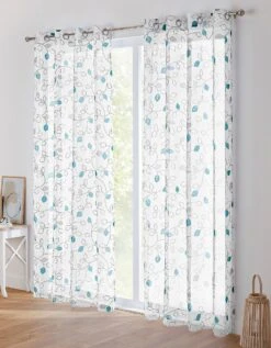 Voilage Clairière Imprimé Feuilles