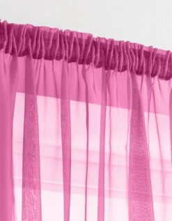 Panneau Voile Uni Finition Galon Fronceur