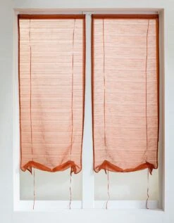 Vitrage Voile Fines Rayures - La Paire