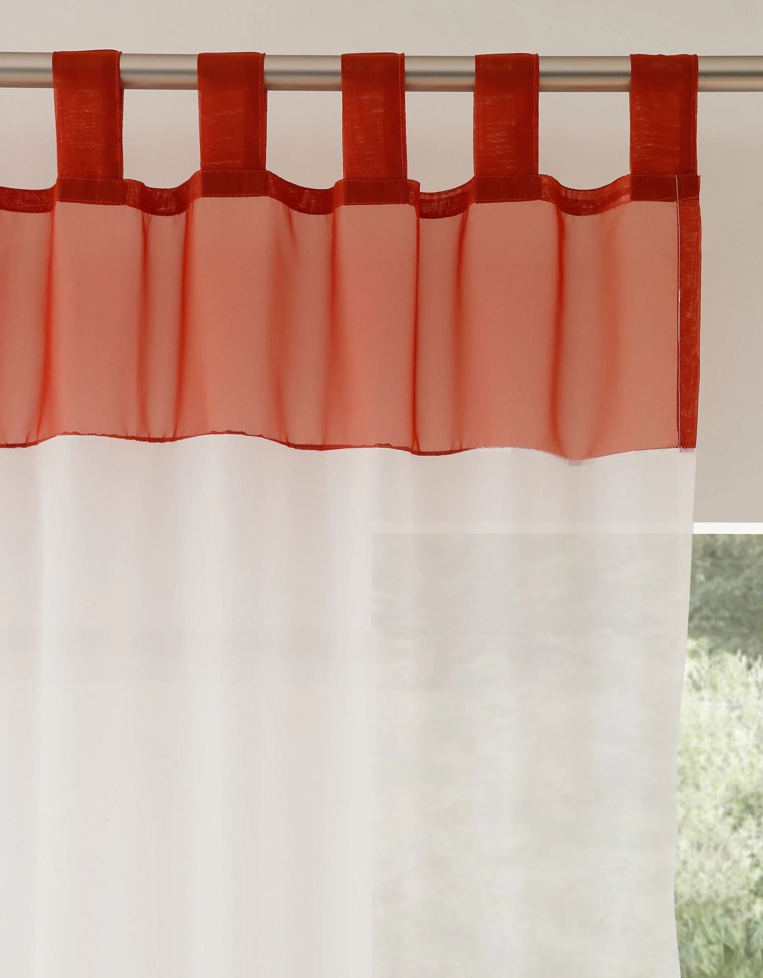 Panneau Rideau Voile Bicolore 3 Panneau Rideau Voile Bicolore – Image 3